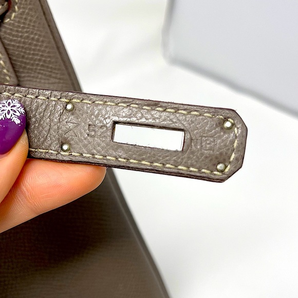 ✈️sold✈️Hermes Kelly35 Etoupe leather bag - Picture 5 of 16